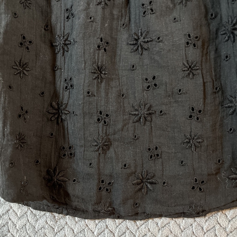 Aerie Mini Skirt Women's Medium Embroidered Floral Lined Side Ties Going‎ Out - Picture 3 of 11